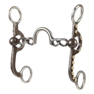 4-5/8" Pony Bit, Chain Mouth with Port, Buffed Black