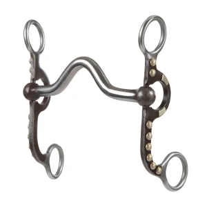 4-5/8" Pony Bit, Medium Port Mouth, Buffed Black