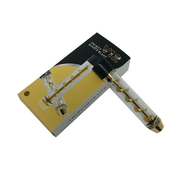 4" Glass Twisty Blunt V12 Dry Herb - Image 2