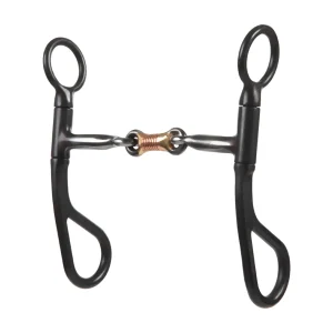 All Purpose Bit, 5" Three-Piece Snaffle Mouth with Copper Inlay