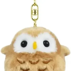 Amuse Fukuchi Owl Broom Mascot Plush Keychain Charm Toy