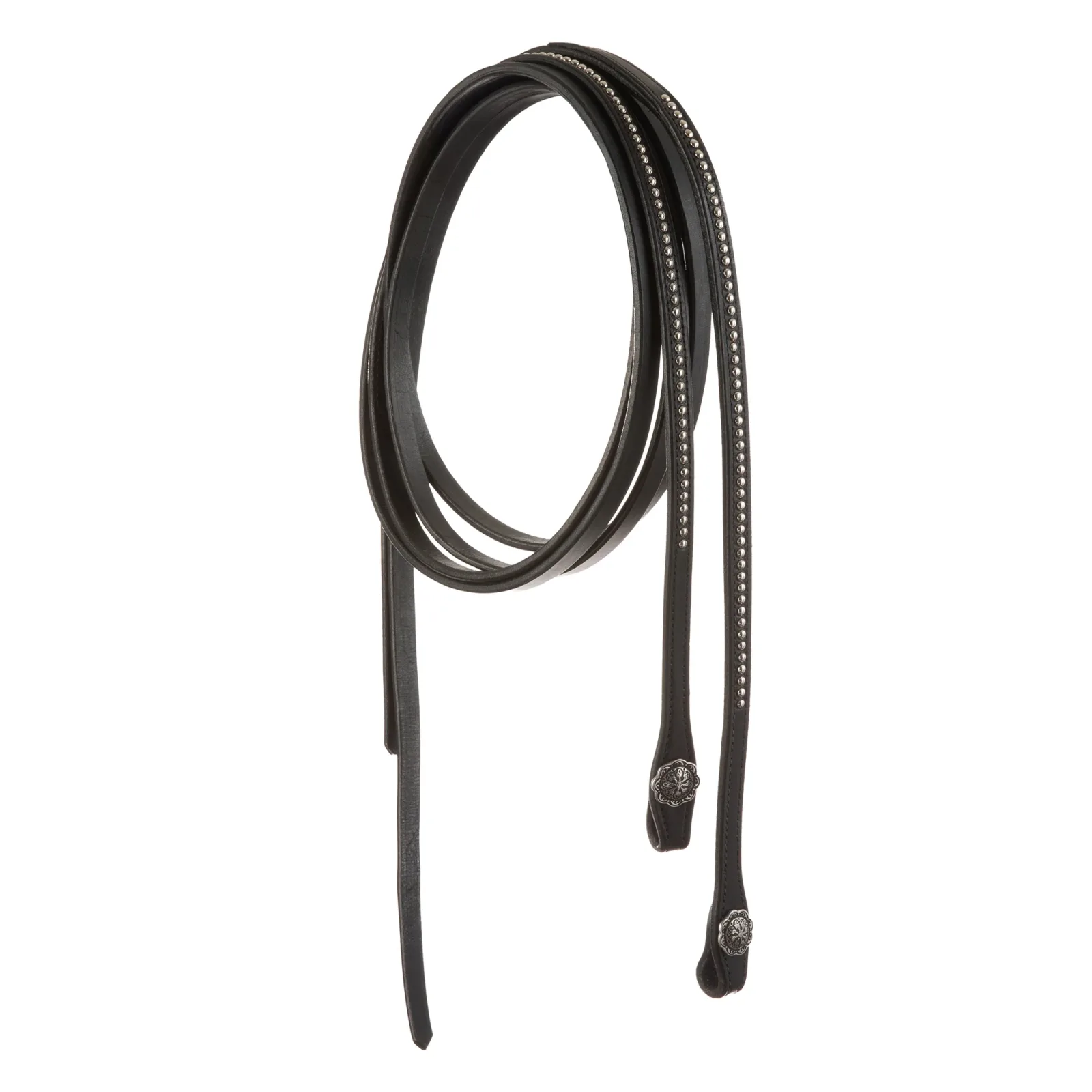 Back In Black Leather Reins, 5/8" - Image 2