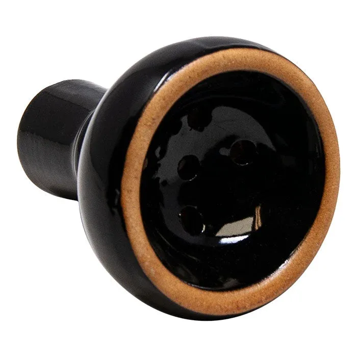 Black Ceramic Hookah Bowl - Image 2