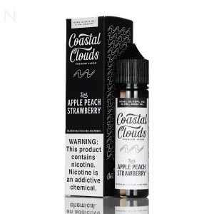 Coastal Clouds E-Liquid – Apple Peach Strawberry Iced – 60mL