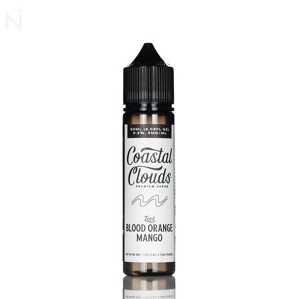Coastal Clouds E-Liquid – Blood Orange Snow Cone Iced (Iced Blood Orange Mango) – 60mL - Image 2