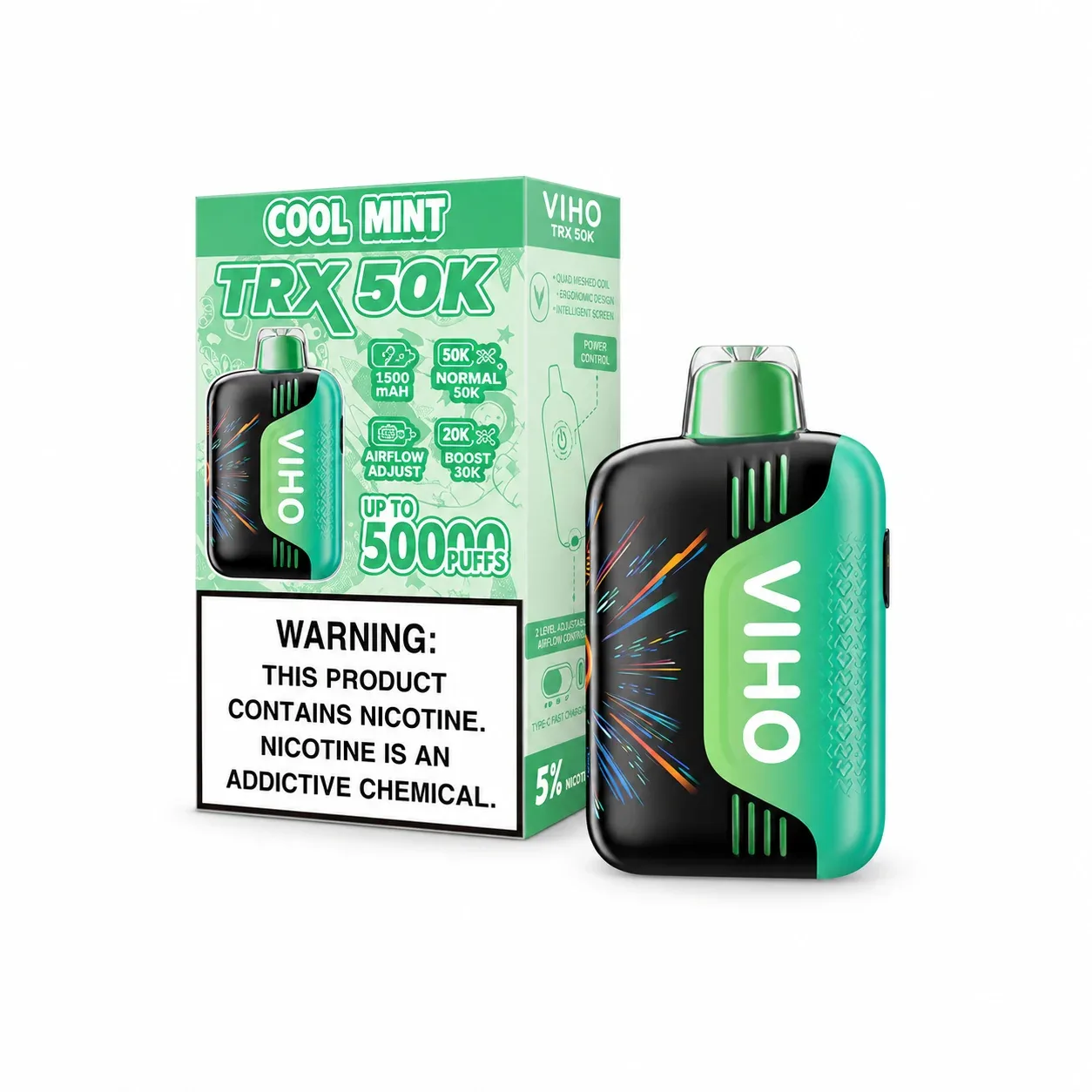 Cool Mint - VIHO TRX 50K Disposable Vape