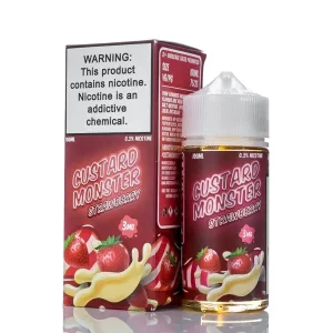 Custard Monster – Strawberry Custard – 100ml