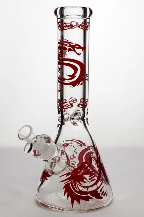 Dragon Artwork 12" 9mm Glass Beaker Bong - Image 2