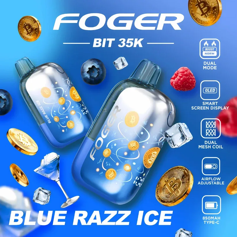 Foger Blue Razz Ice – Foger Bit 35K Puffs