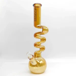 Fortune - 18" 7mm Electroplated Zig-Zag Zong Bong