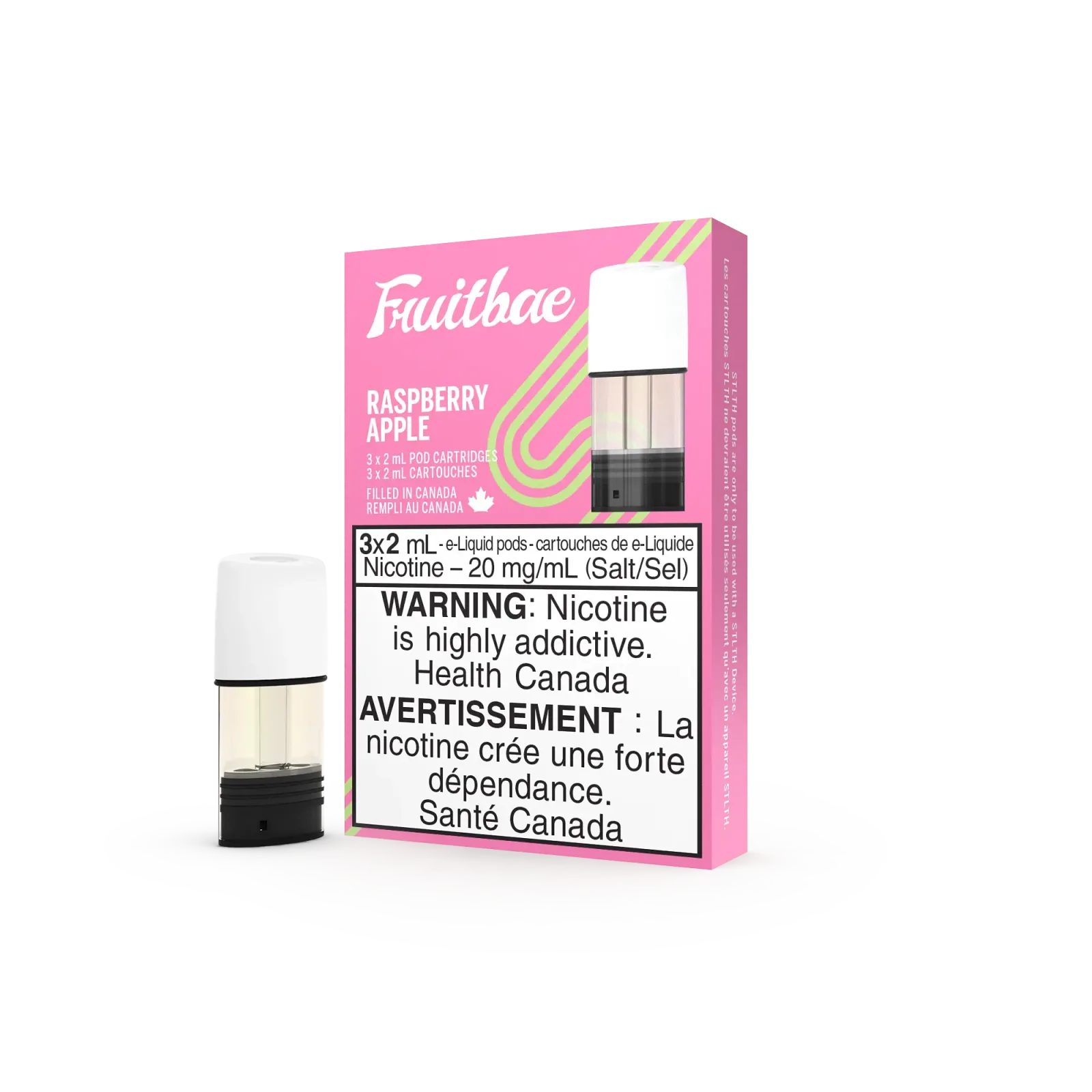 Fruitbae - STLTH Pods - Raspberry Sour Apple (3 Pack) | Vape Cloud Canada