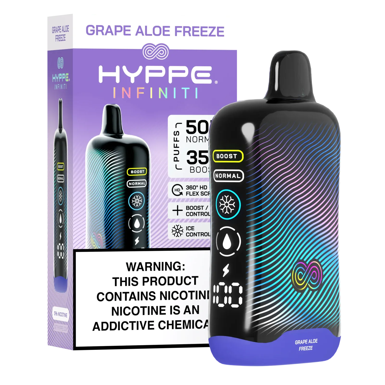 Grape Aloe Freeze Hyppe Infiniti 50K