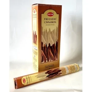 HEM Cinnamon 9″ Incense Sticks – Hex Box (20g)
