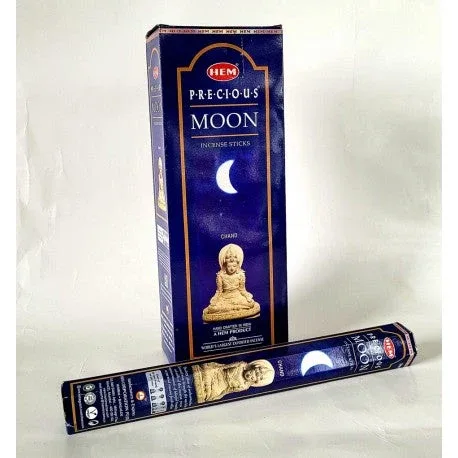 HEM Moon 9″ Incense Sticks – Hex Box (20g)