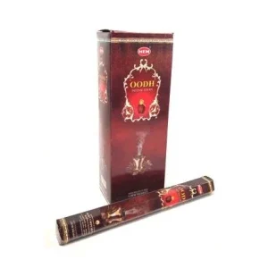 HEM Oodh 9″ Incense Sticks – Hex Box (20g)
