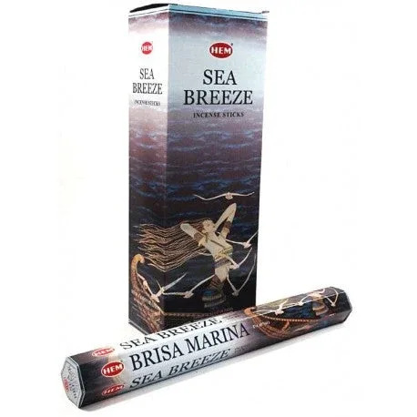HEM Sea Breeze 9″ Incense Sticks – Hex Box (20g)