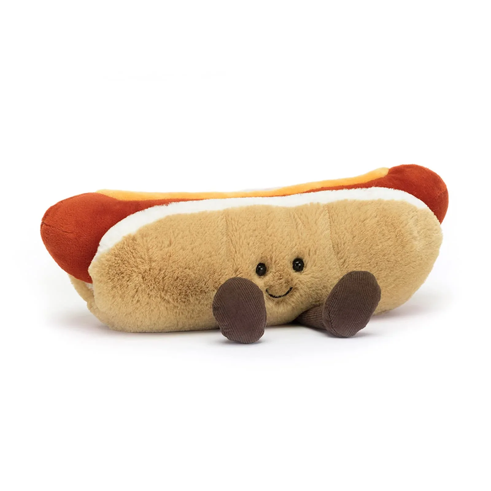 Jelly Cat Funny Hot Dog Plush Toy 16948 Soft and Cuddly Stuffed Animal