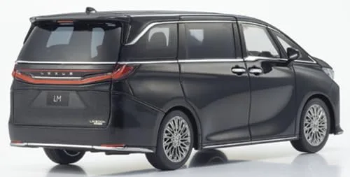 Kyosho 1/43 Lexus LM 500H Model Graphite Black - 4-Seat Black Interior - Image 2