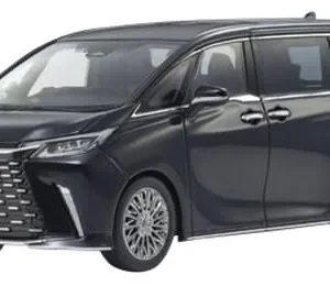 Kyosho 1/43 Lexus LM 500H Model Graphite Black - 4-Seat Black Interior