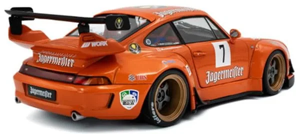 Kyosho Solido 1/18 RWB Kit 2020 Orange Diecast Model Car S1808506 - Image 2
