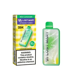 Mint Lemonade - Lost Mary MT35000 Turbo Disposable Vape Lemonade Edition