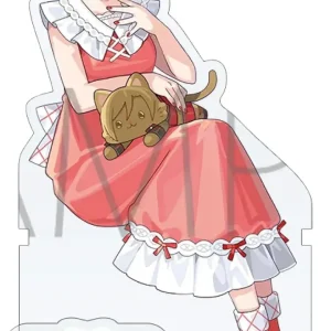 Movic Hatsune Miku MEIKO Cat Acrylic Stand Figure, Shelf Edges Display