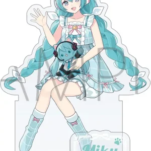 Movic Hatsune Miku with Cat Acrylic Figure Stand 19.1cm