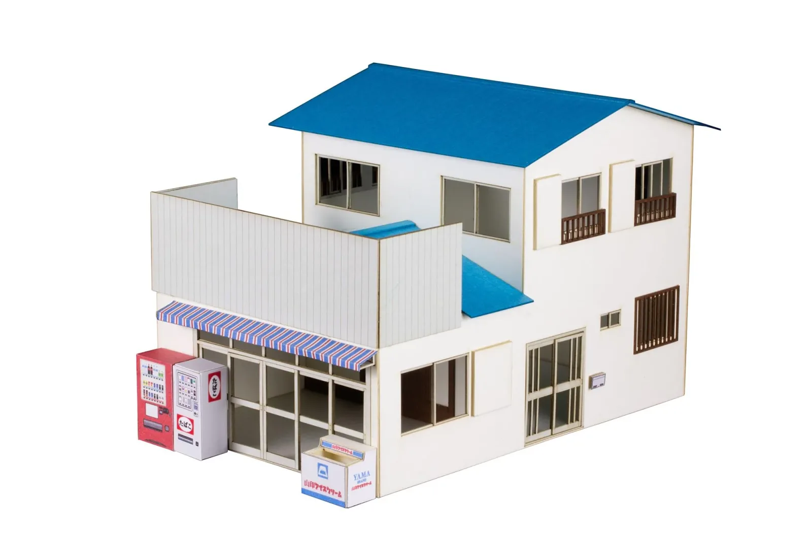 Plum Town Corner Accessory Series 1/80 Paper Kit - General Store Japan Official