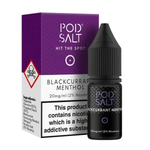 Pod Salt Blackcurrant Menthol Nic Salt 10ml Pack of 5