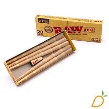 RAW- 20PK 1 1/4 CLASSIC CONES