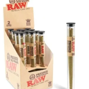 RAW- 2PK KING SIZED PRESSED BUD WRAPS