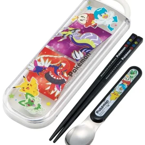 Skater Antibacterial Pokemon Chopsticks and Spoon Set