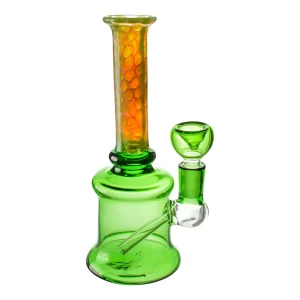 Spotted Bong - 7.5 inches small glass bong