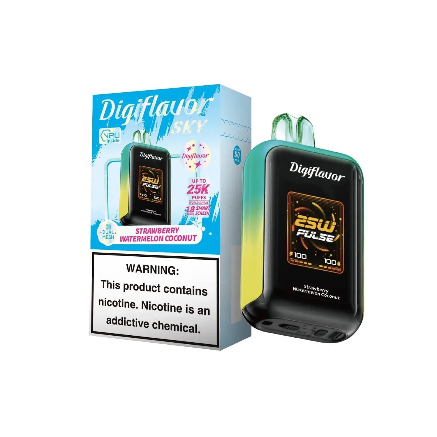 Strawberry Watermelon Coconut - Geek Bar Digiflavor Skyview 25k Disposable Vape