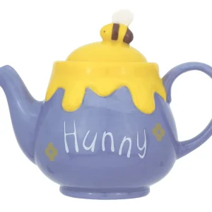 Sun Art Teapot 590ml Disney Winnie The Pooh Honeypot Purple Black Tea Pot