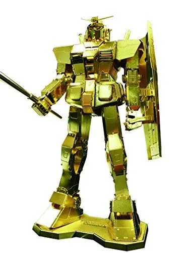Tenyo Metallic Nano Puzzle Premium Series Gold Rx-78-2 Gundam Model Kit
