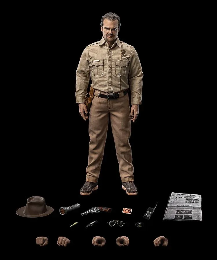 Threezero Stranger Things 1/6 Scale Jim Hopper Action Figure Season 1 - Image 2