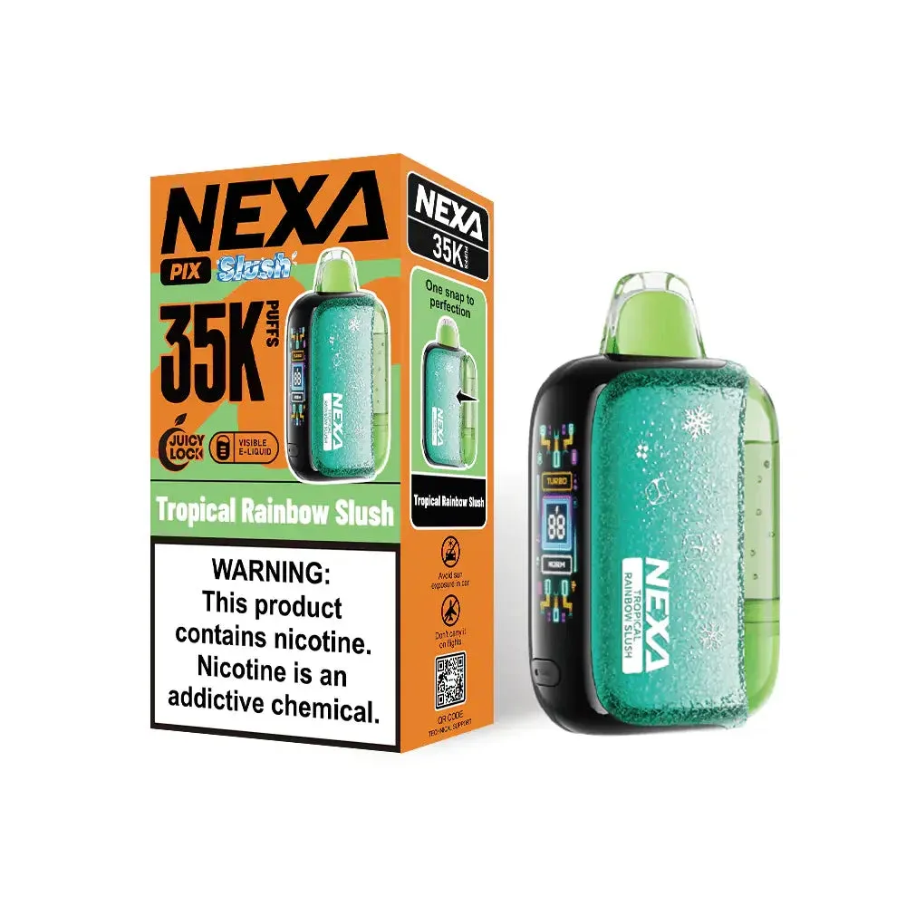 Tropical Rainbow Slush - NEXA Pix Slush 35K Disposable Vape