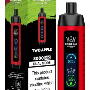 Two Apple Al Fakher Crown Bar 8000 Pro